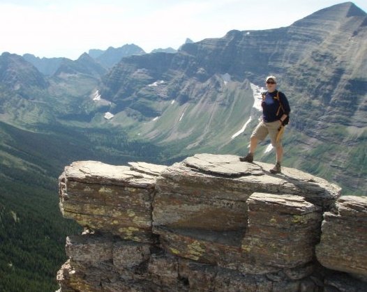 20 mile day hike over 2 mountain passes, on a whim with a friend.